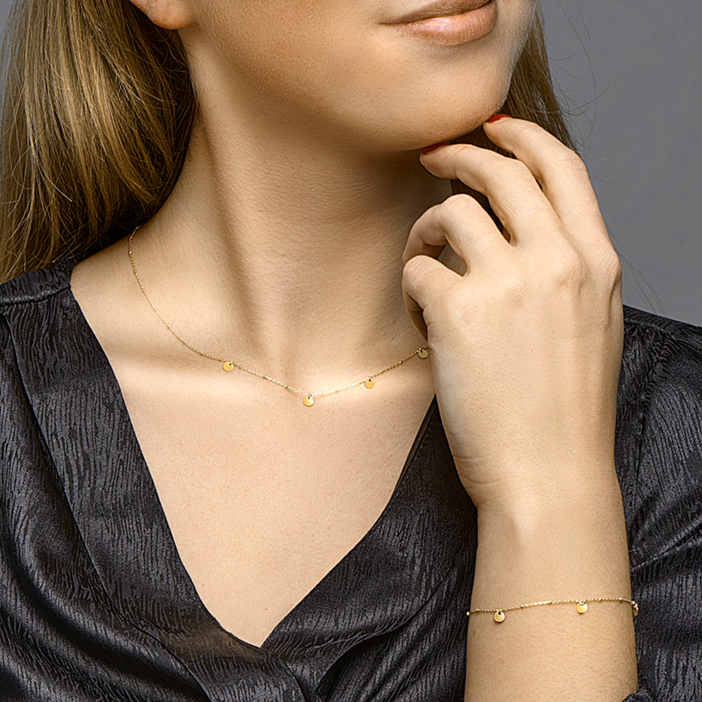 Collier rondjes 41 + 3 cm
