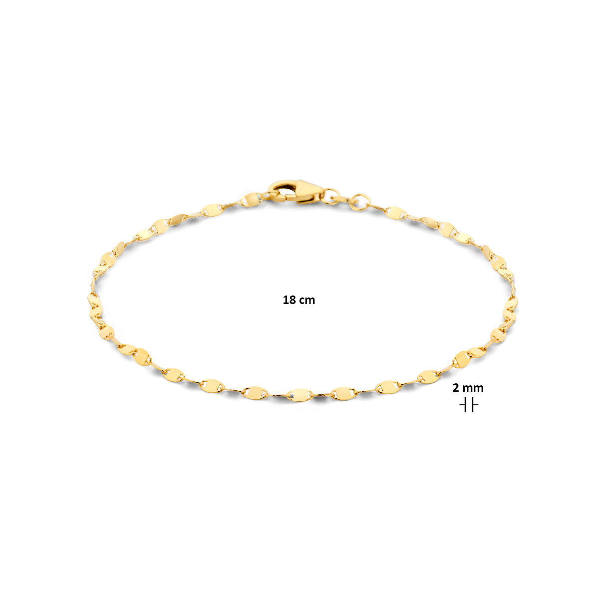 Armband 2.0 mm 18 cm