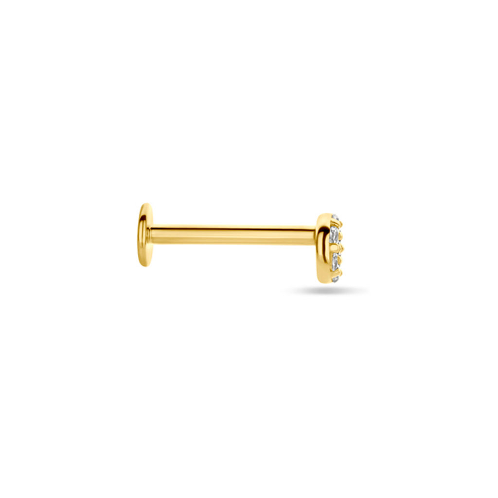 Flat back piercing zirkonia 3.5 mm