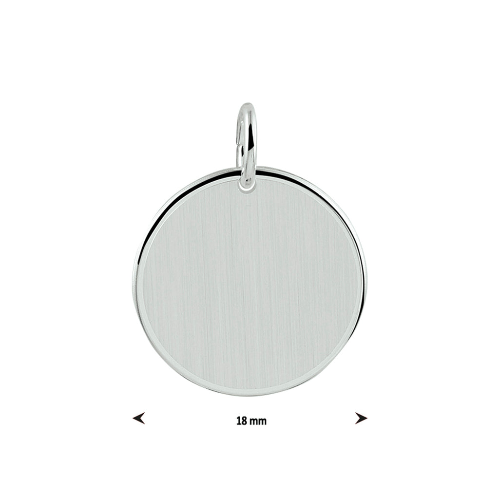 Graveerhanger rond unisex