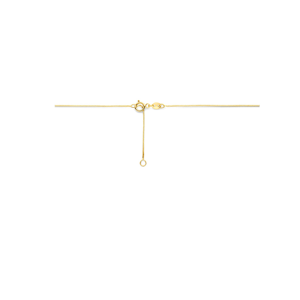 Collier druppel en zirkonia 43 - 45 cm