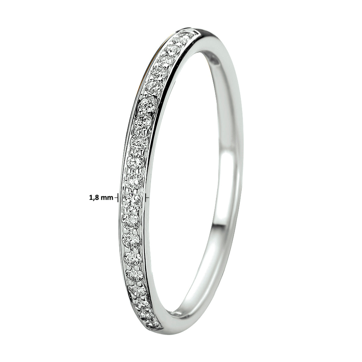 Ring diamant 0.13ct h si