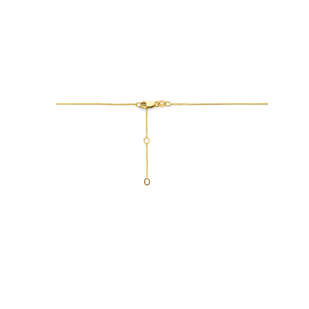 Collier hart roze topaas 40 - 42 - 44 cm