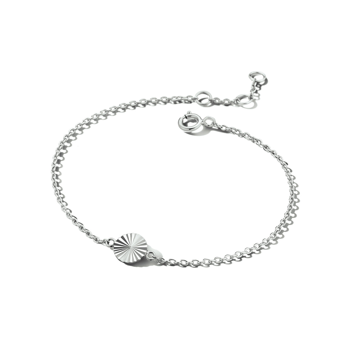 Armband rondje gediamanteerd 16.5 - 17.5 - 18.5 cm