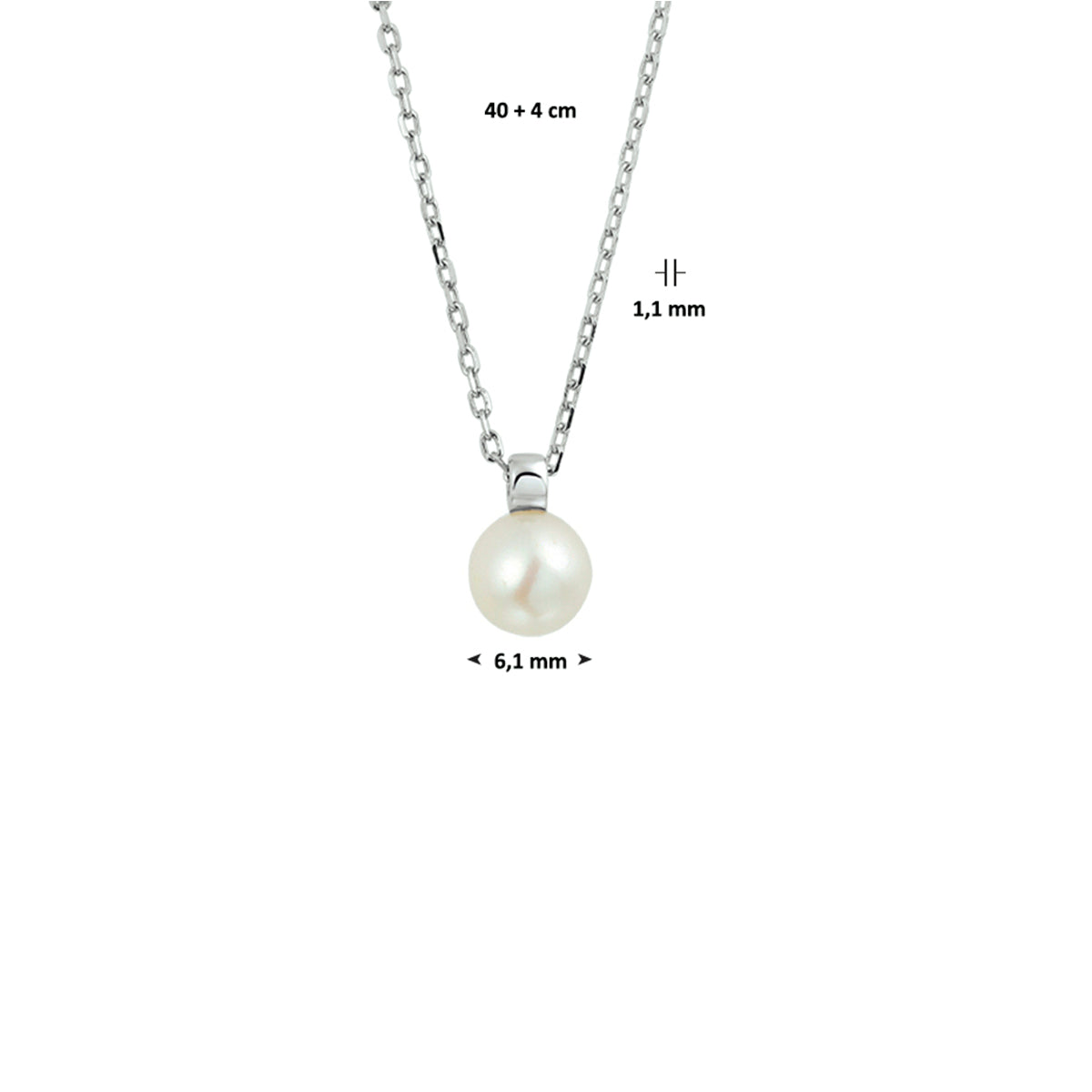 Collier parel 41 + 4 cm