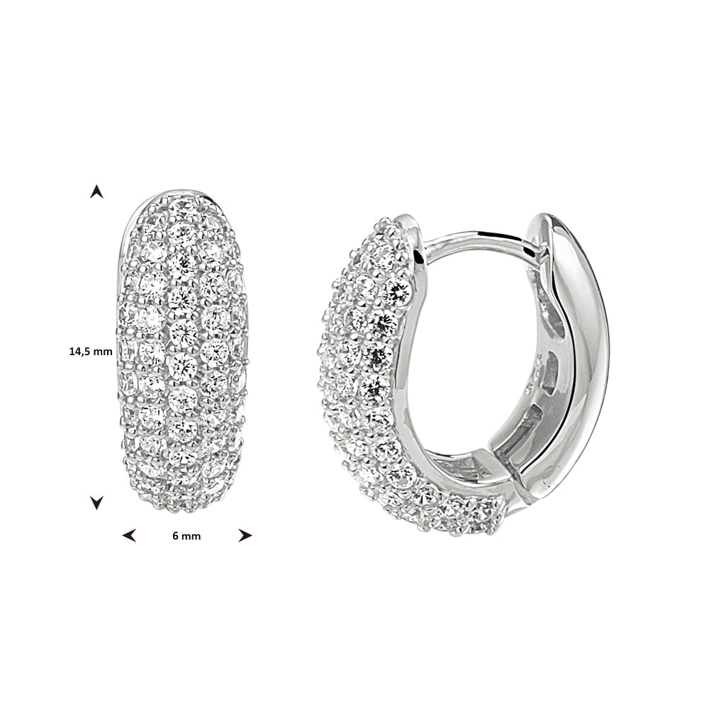 KLAPOORRINGEN ZIRKONIA DAMES