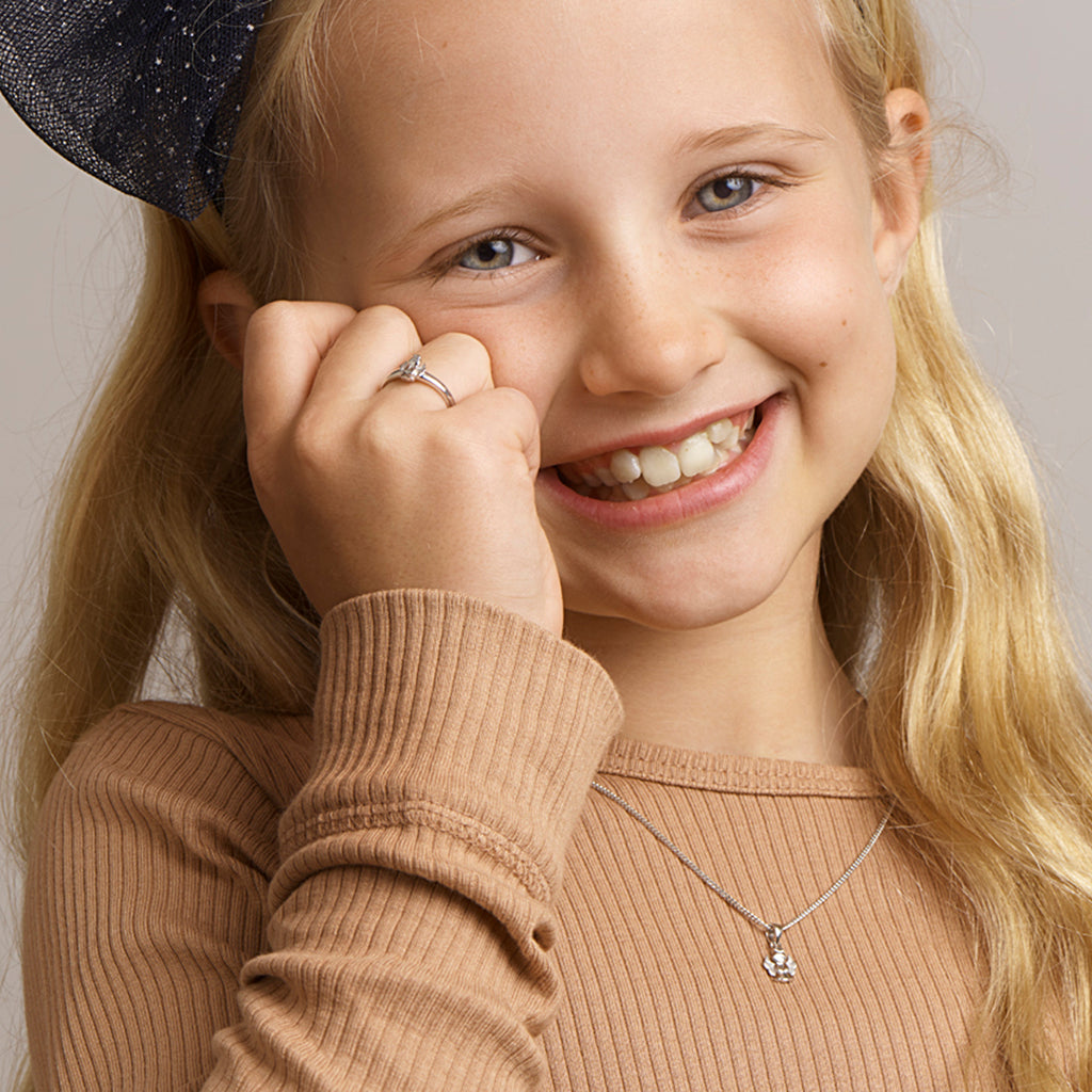 Bedel - zilver engeltje