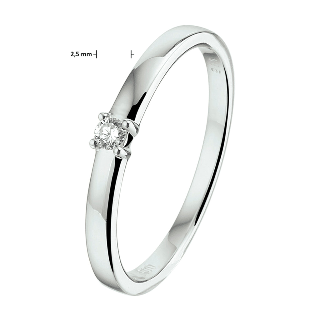 Ring diamant 0.05ct h si