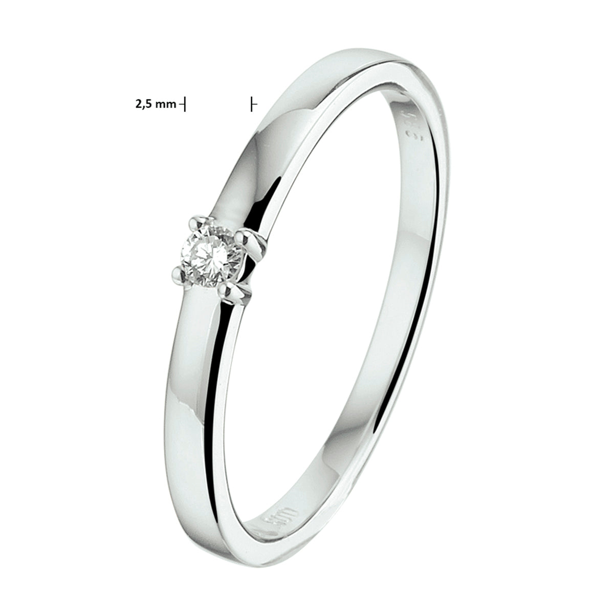 Ring diamant 0.05ct h si