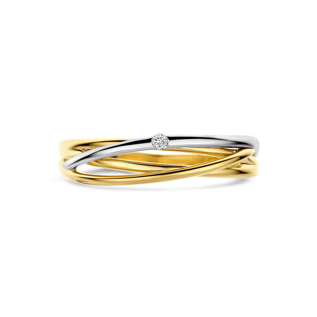 Ring diamant 0.02ct  h si