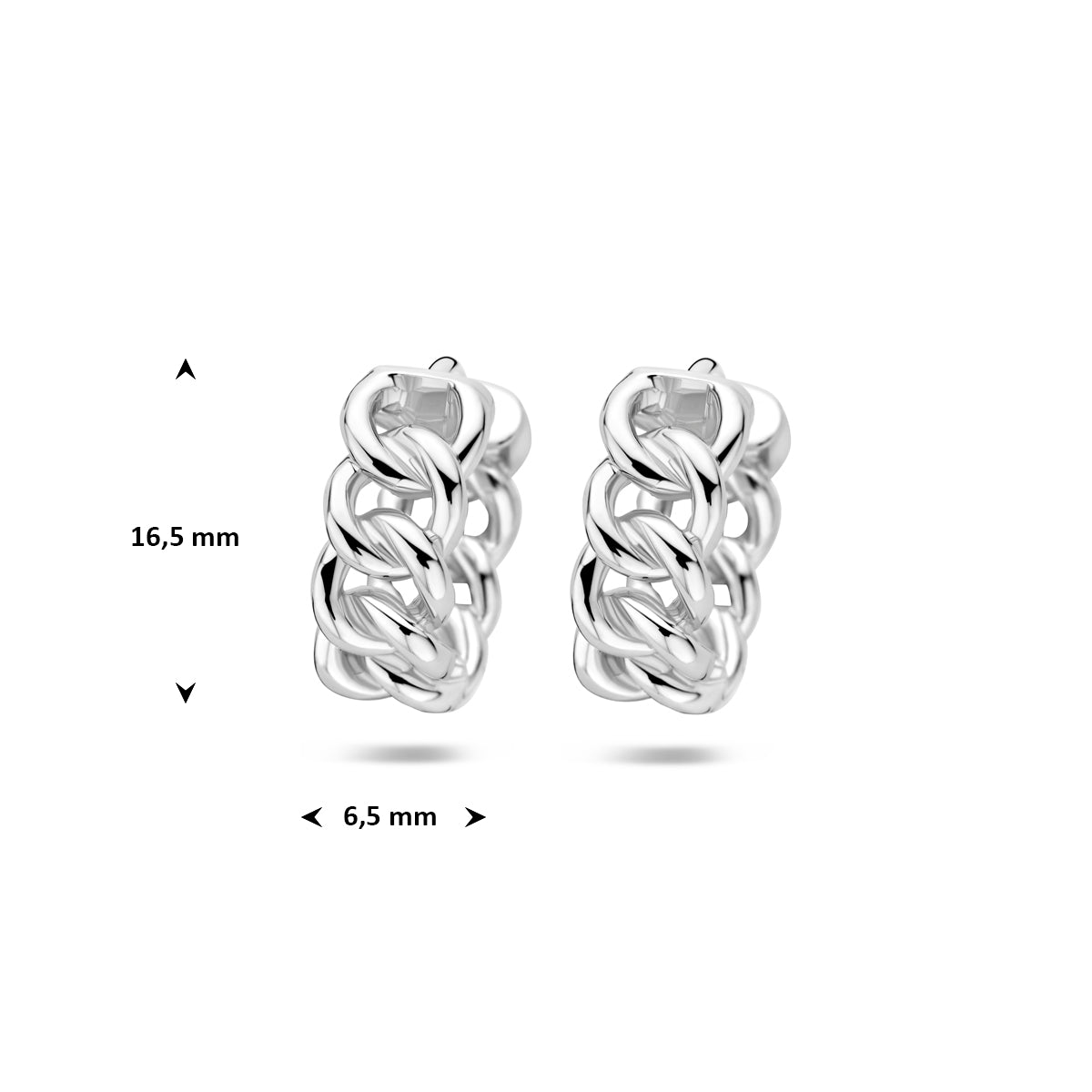 Klapoorringen gourmet 16.5 x 6.5 mm