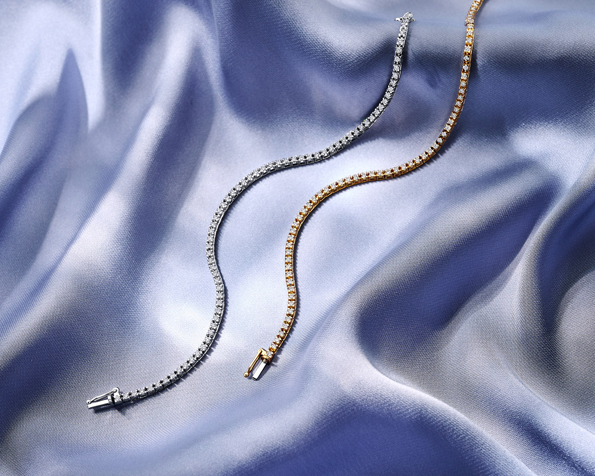 Tennisarmband lab grown diamant 1.00ct g si 2.0 mm 17.5 cm
