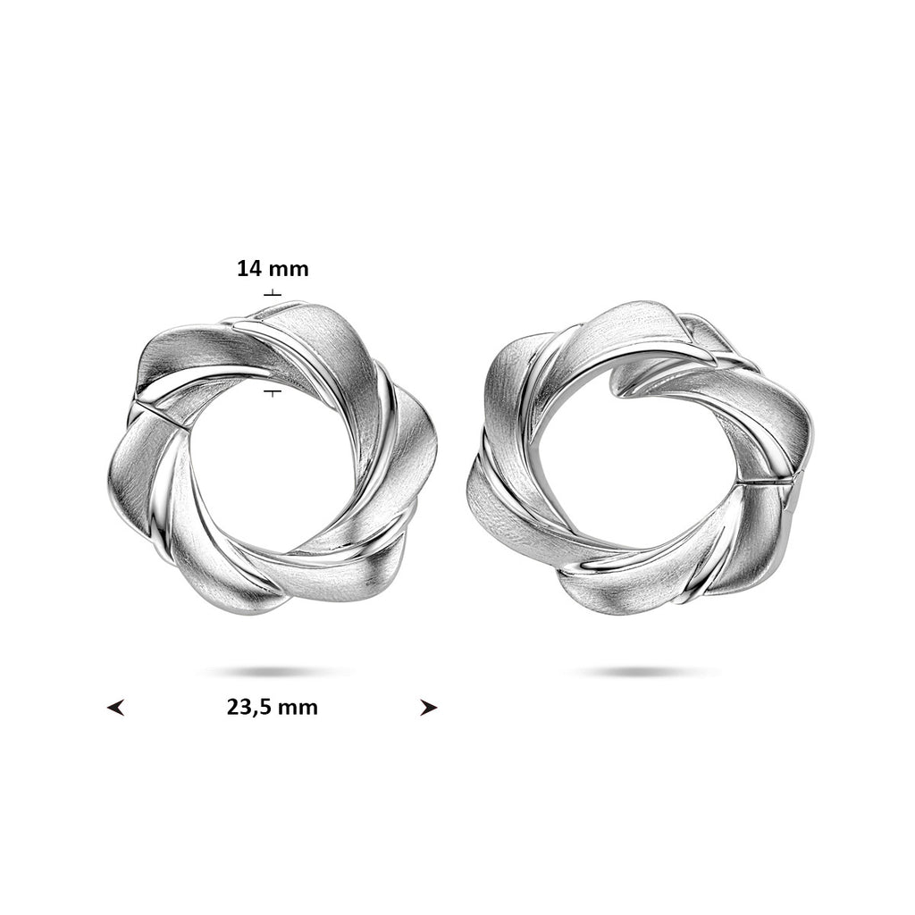 Klapoorringen poli/mat 23.5 mm