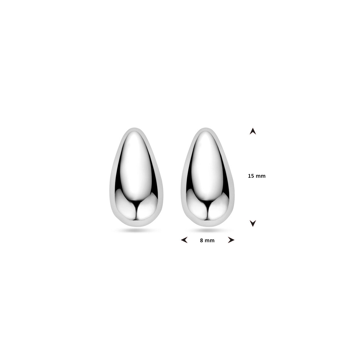 Oorknoppen druppel 15 mm