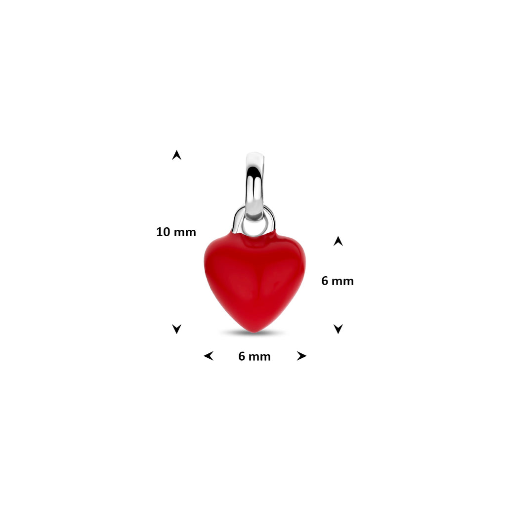 Hanger emaille hartje 10 mm