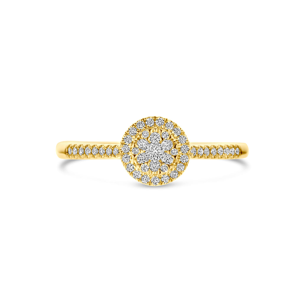 Ring diamant 0.19ct h si