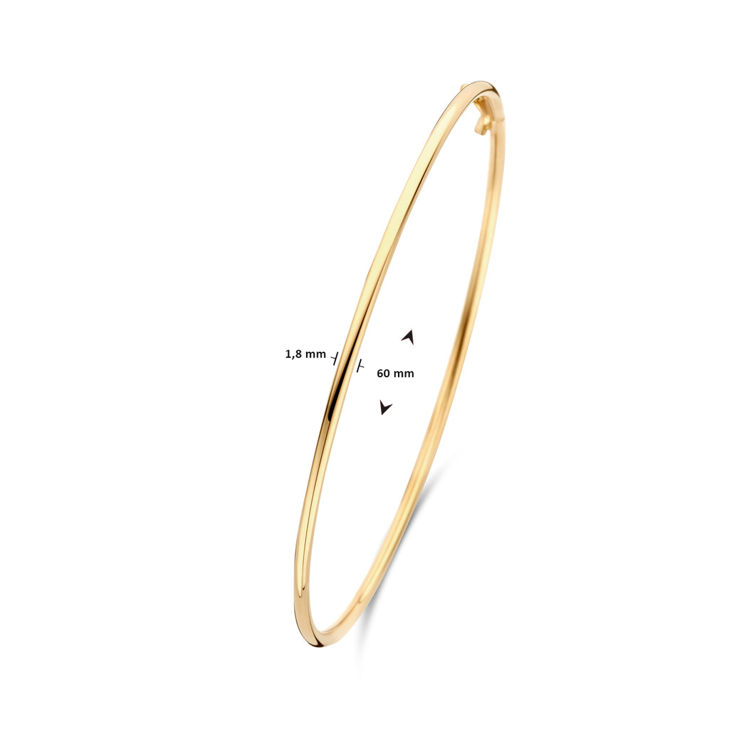 Bangle dop ronde buis 1.8 mm 60 x 52 mm