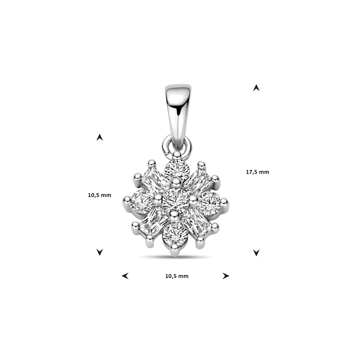 Hanger bloem zirkonia