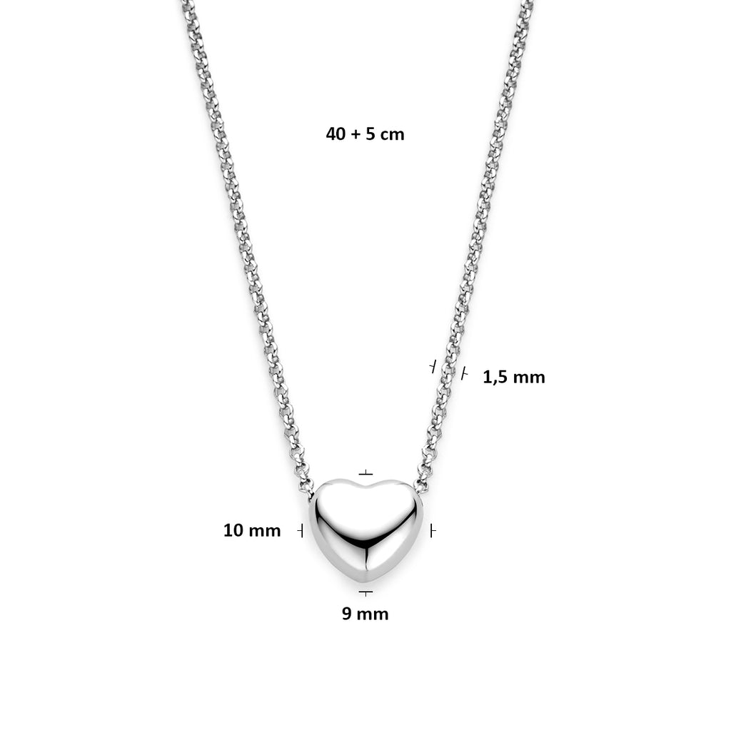 Collier hart 1.5 mm 40 + 5 cm