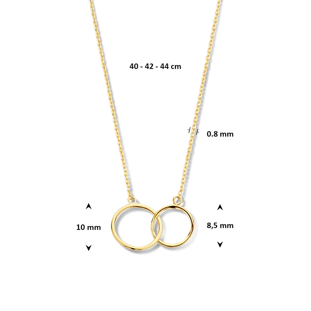 Collier rondjes 40 + 4 cm