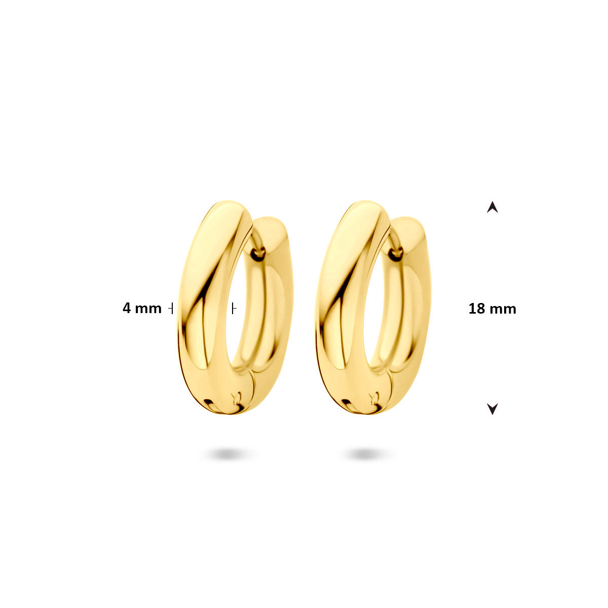 Klapoorringen ion plating 18 mm