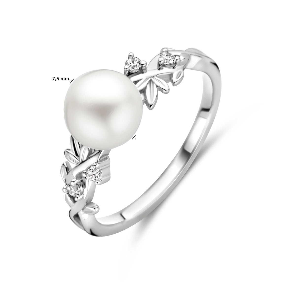 Ring parel en zirkonia