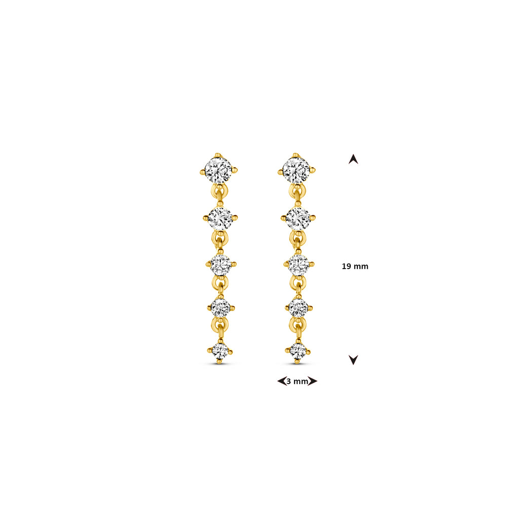 Oorhangers zirkonia 19 mm