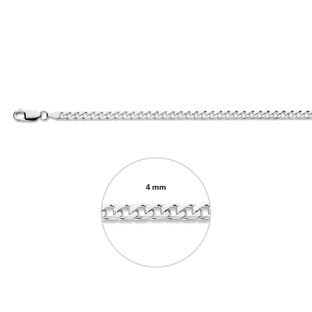 Gourmette 6-zijdes geslepen 4.0 mm