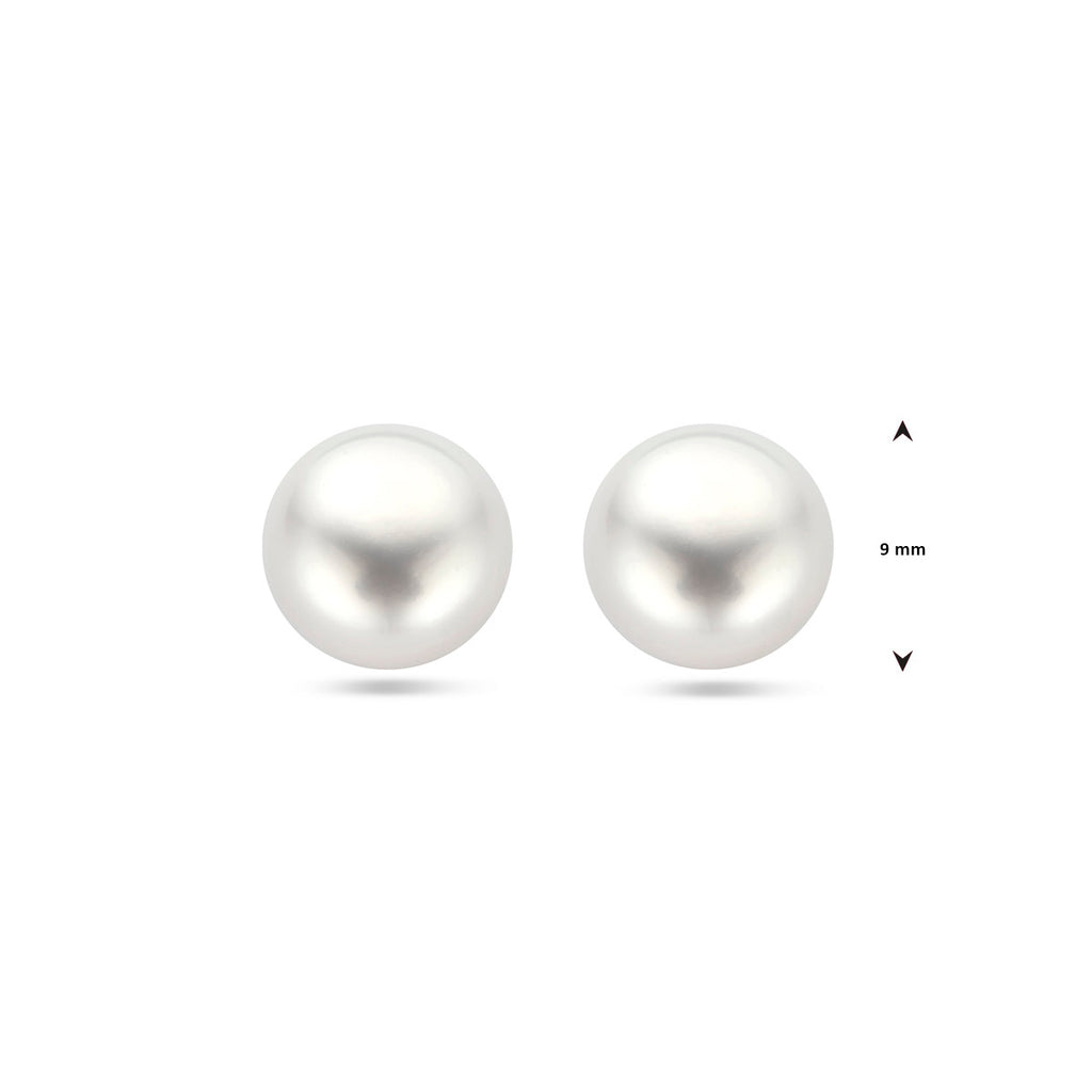 Oorstekers - zilver parel