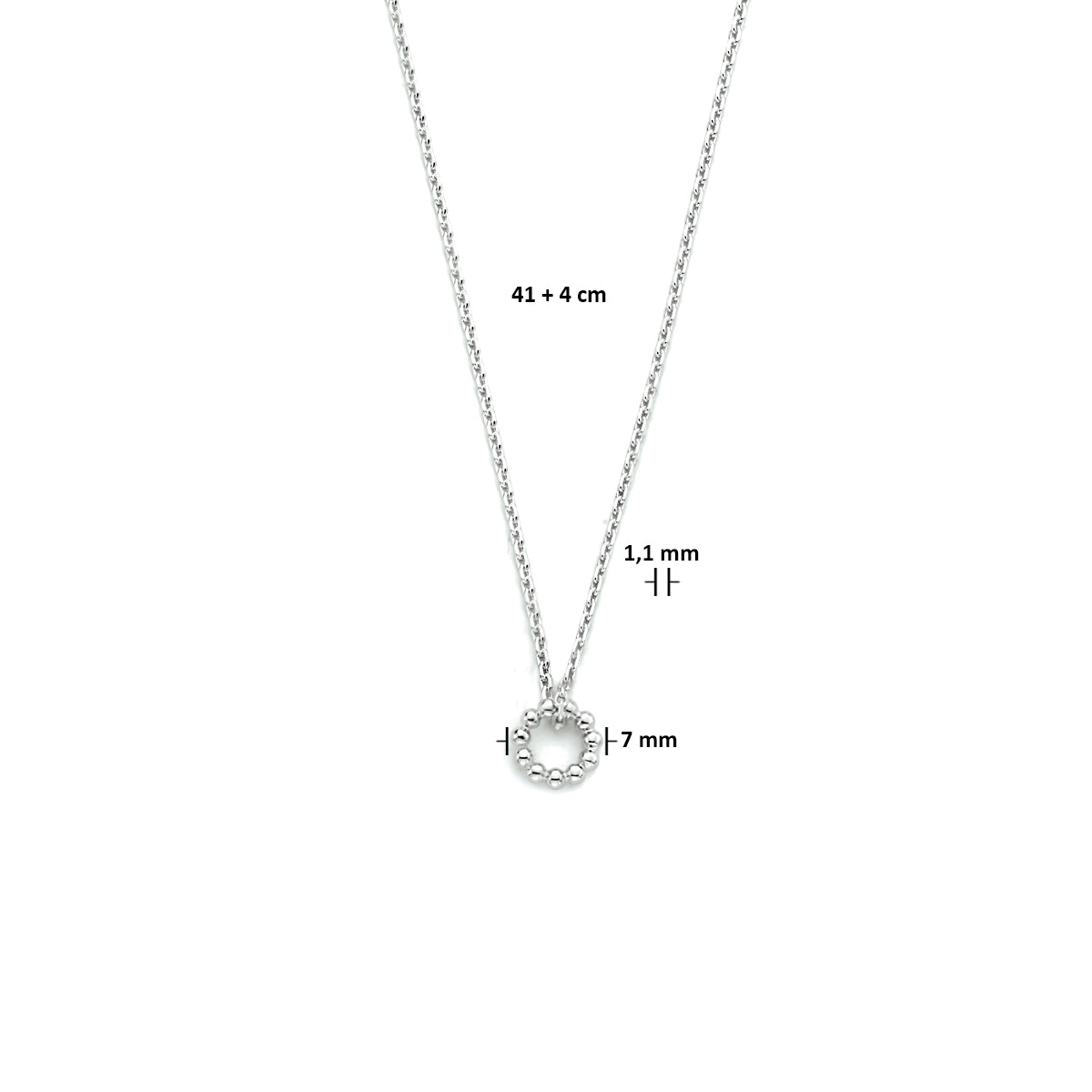 Collier rond 41 + 4 cm