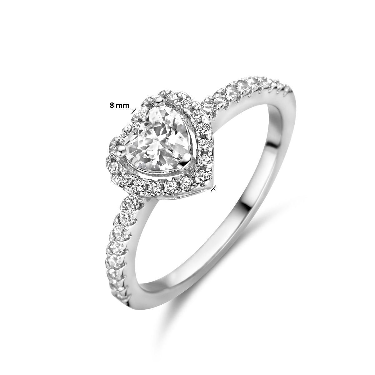 Ring hart zirkonia