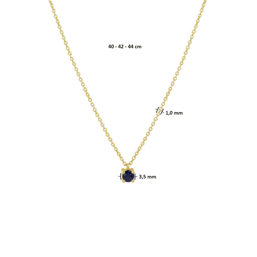Collier saffier 40 - 42 - 44 cm