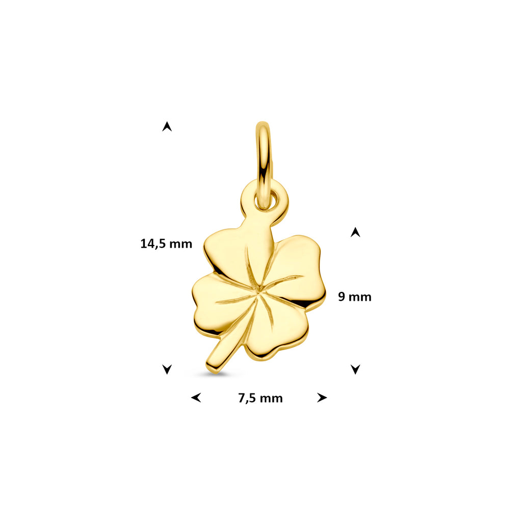 Hanger - goud klaver