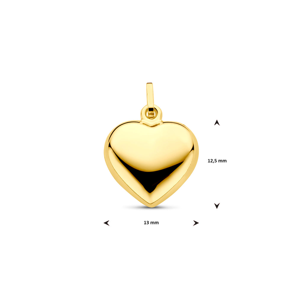 Hanger - goud hartje