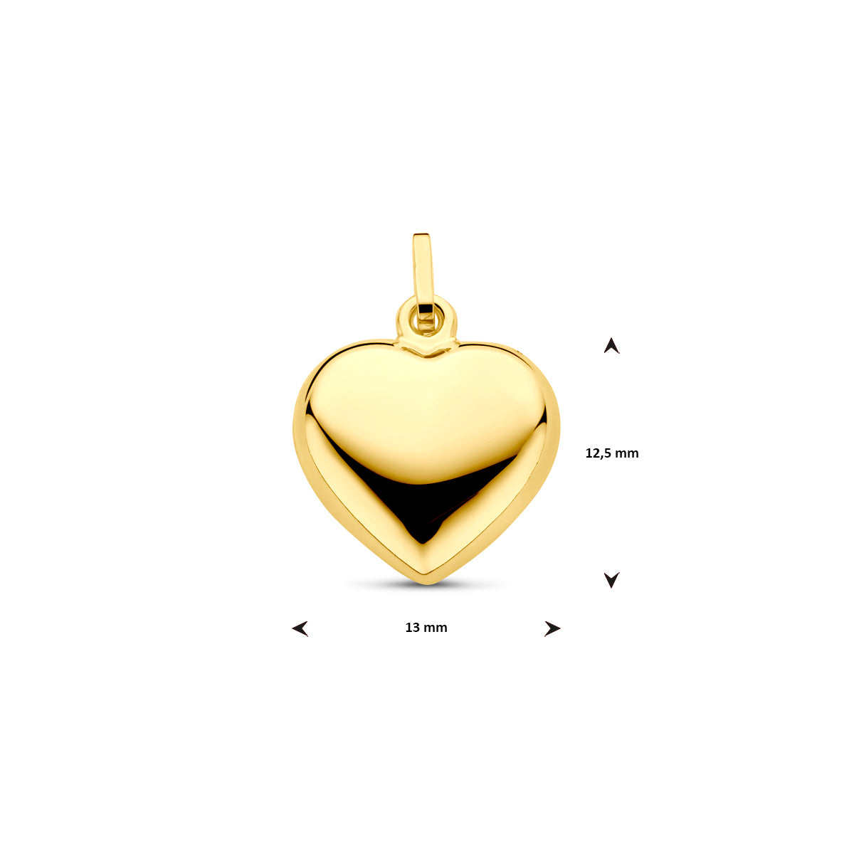 Hanger - goud hartje