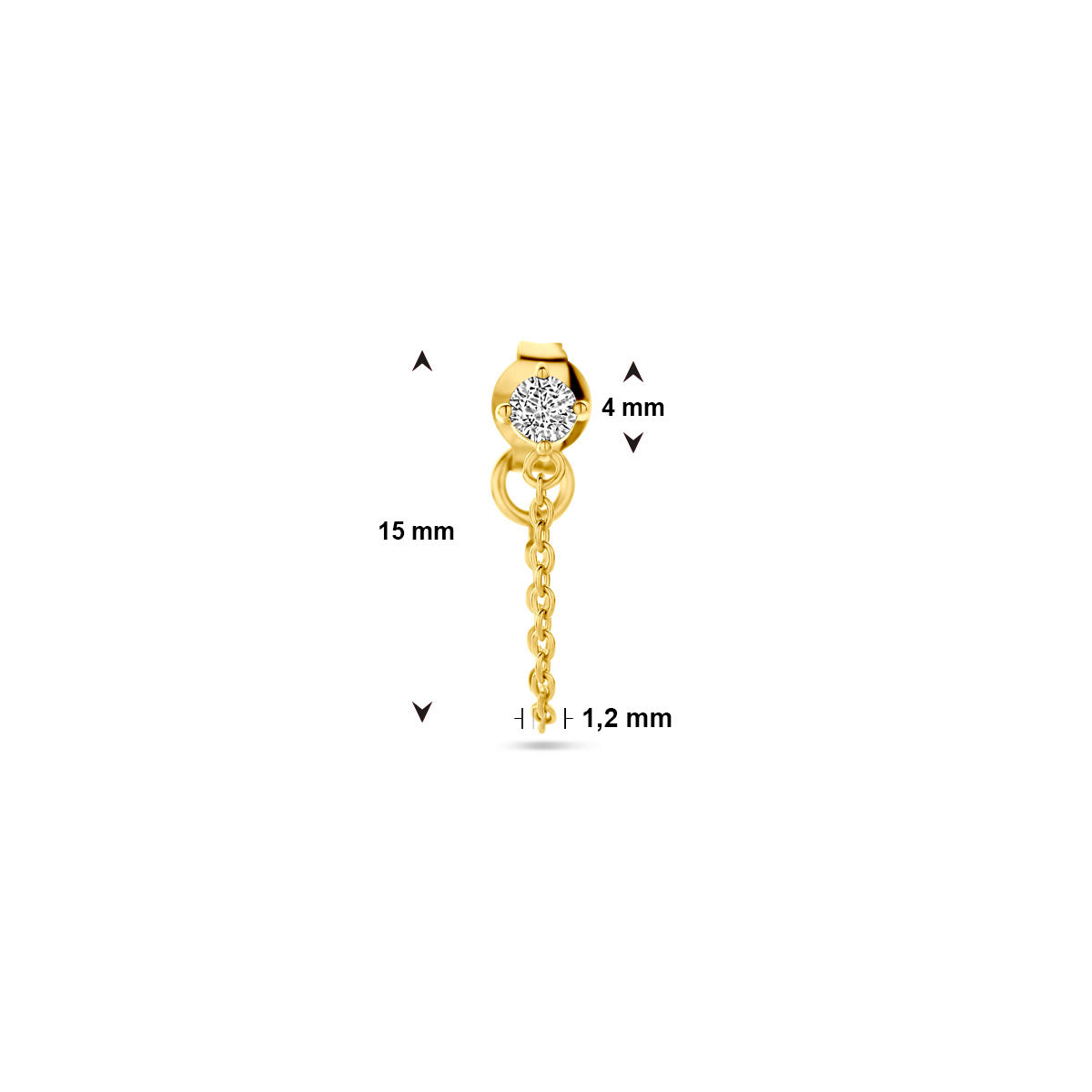 Oorknop per stuk zirkonia 1 micron