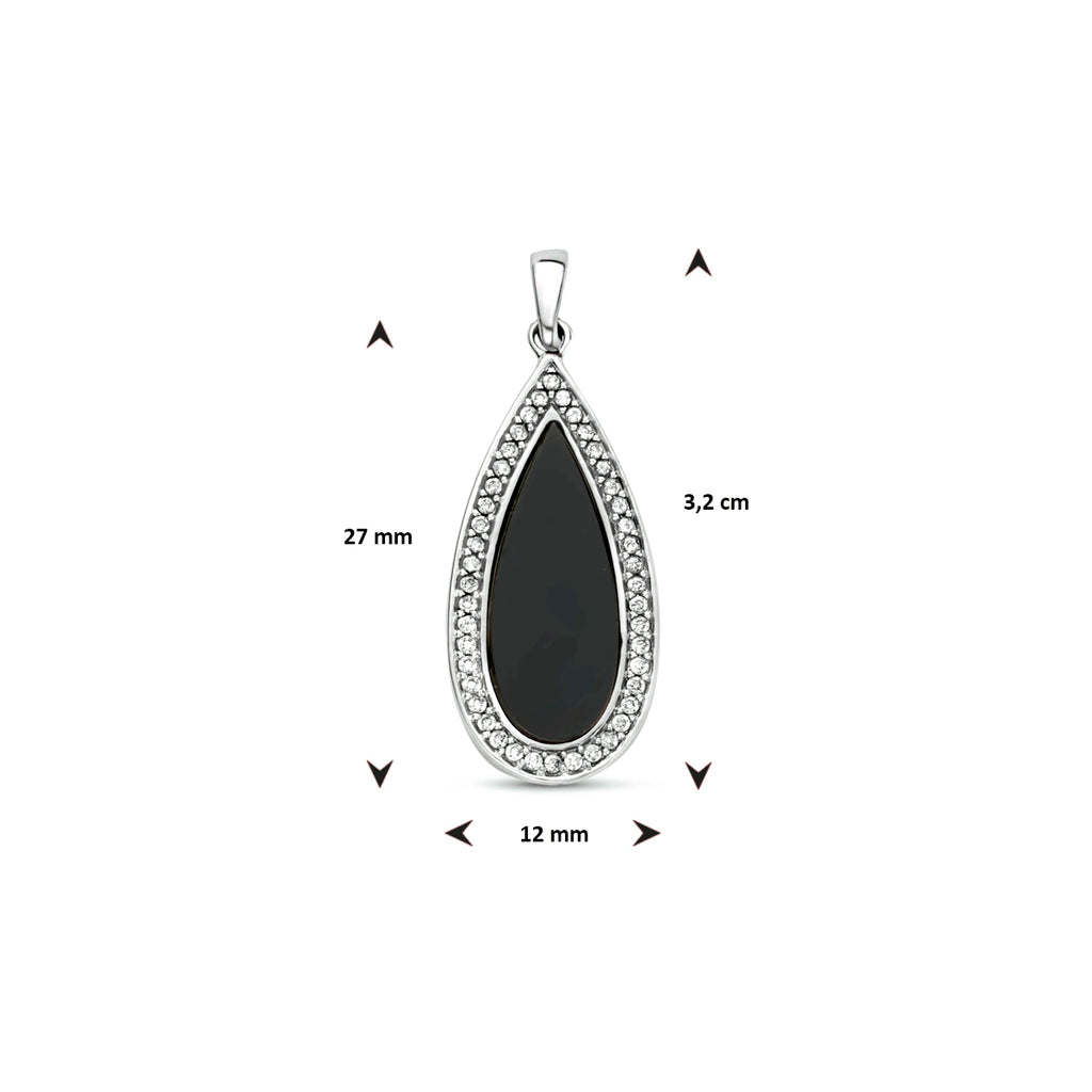 Hanger onyx en zirkonia