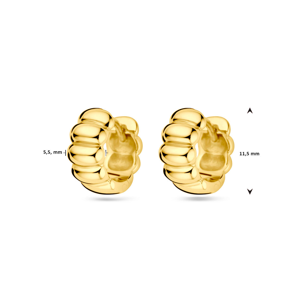 Klapoorringen 11.5 mm 1 micron
