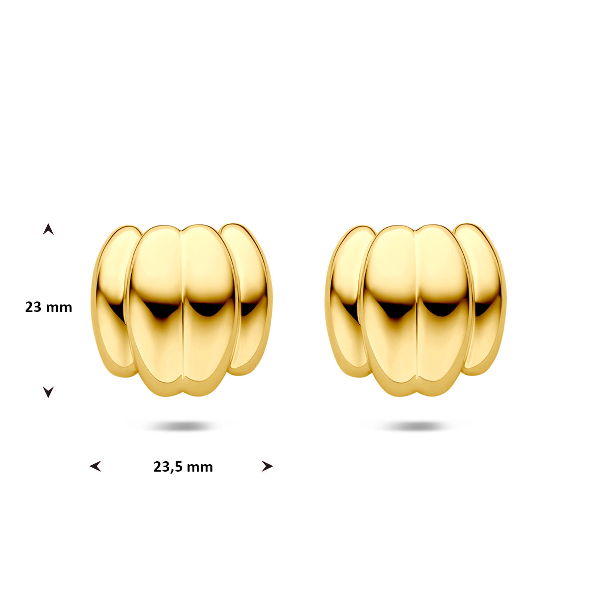 Oorknoppen ion plating 23 mm