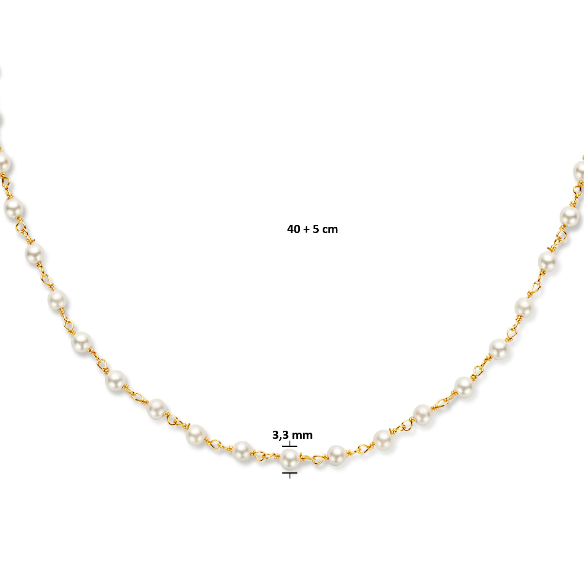 Goud geel op Zilver lengte artikelen met stenen