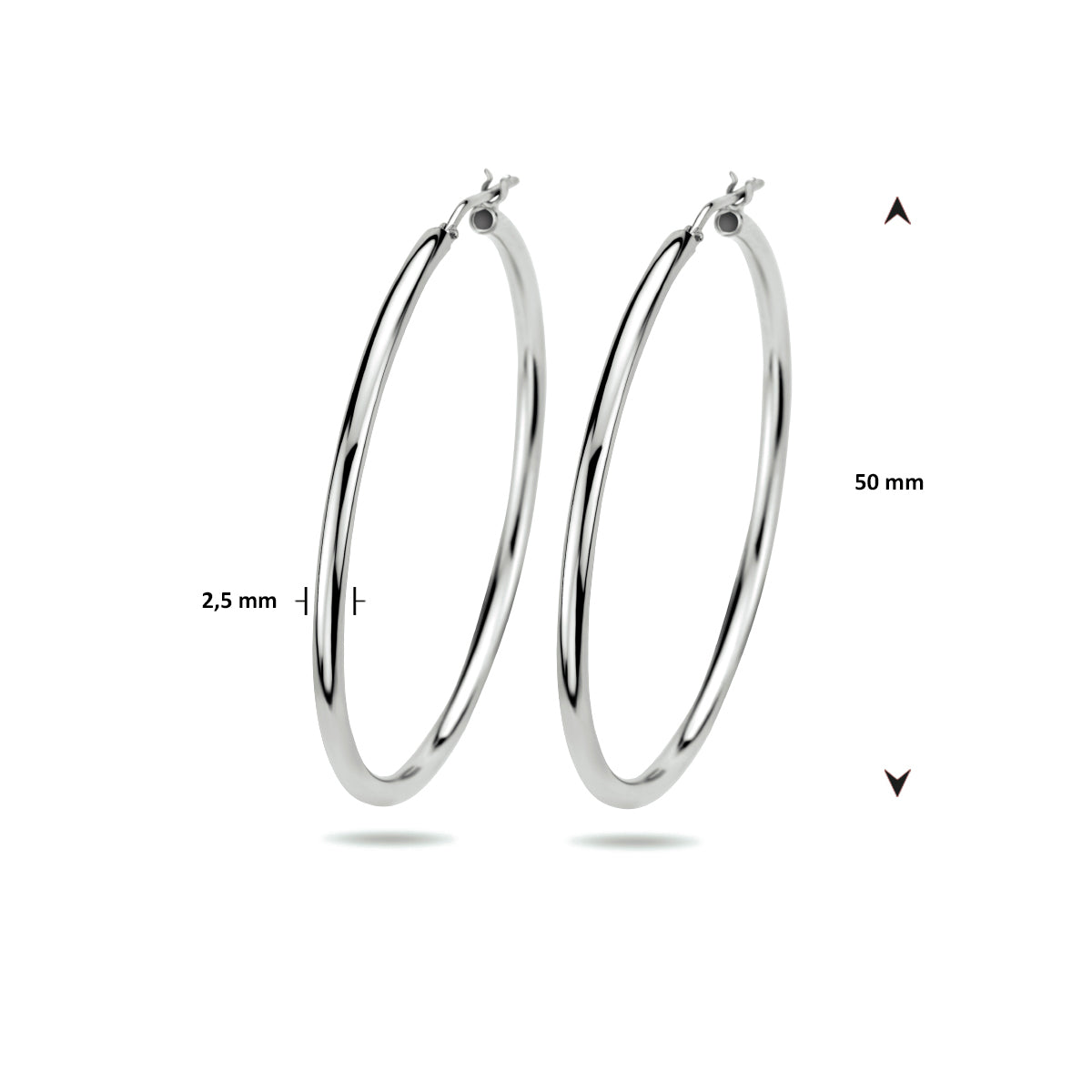 Oorringen 2.5 mm ronde buis