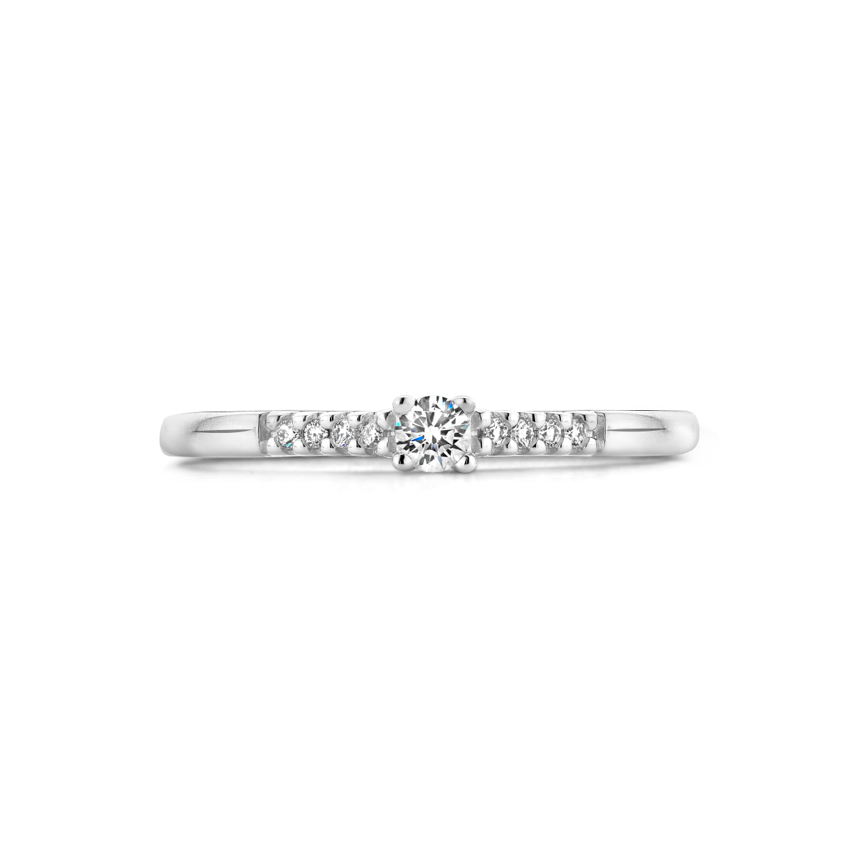 ring diamant 0.10ct h si