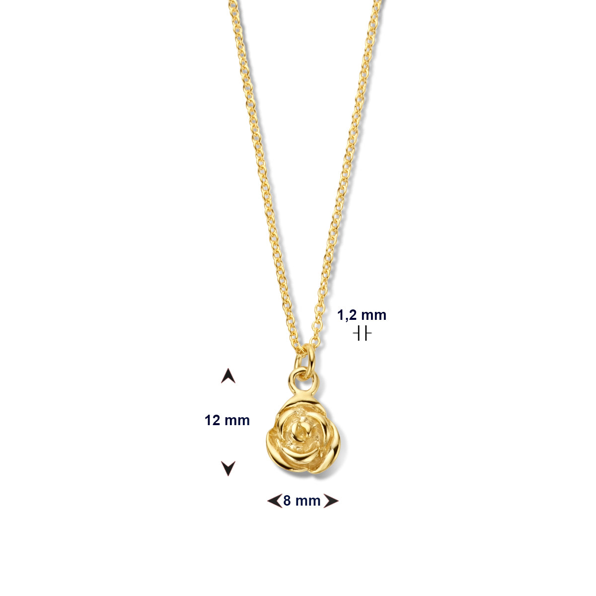 Collier bloem 41 + 4 cm