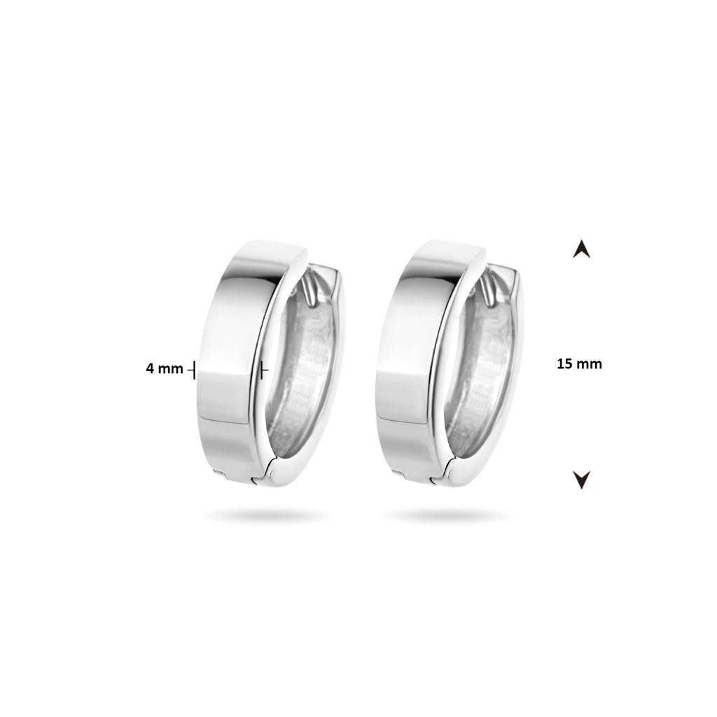 Klapoorringen 4 mm vlak