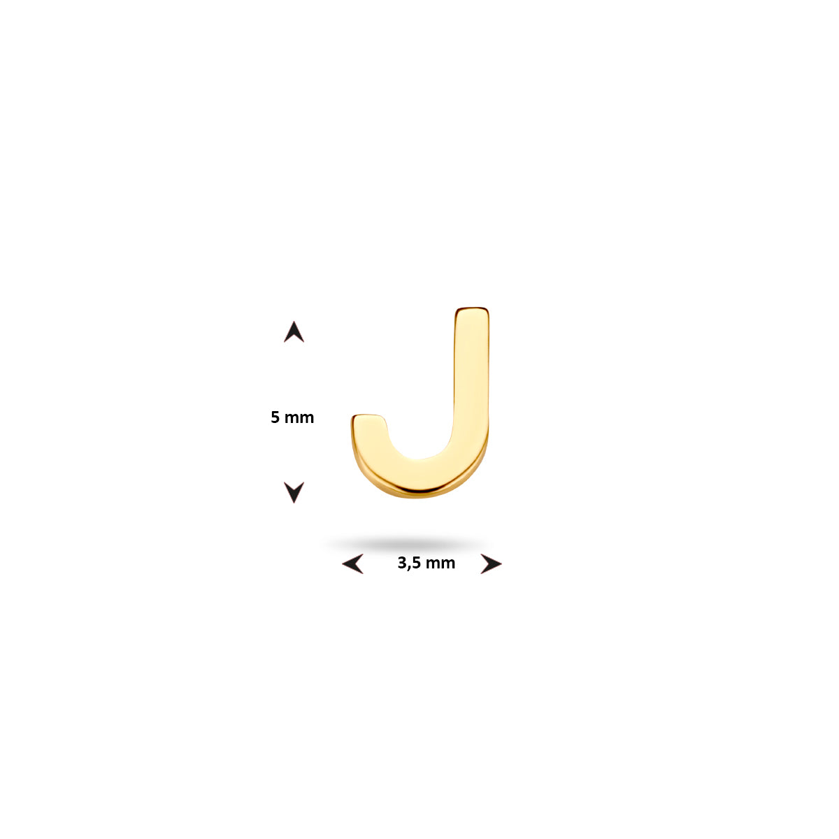 Oorknop letter