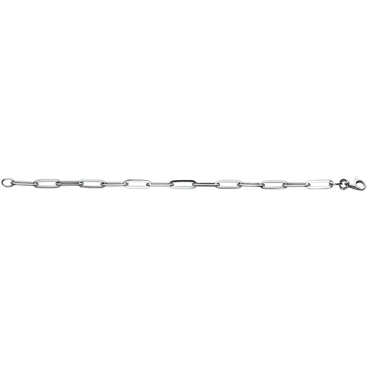 Armband anker schakel - zilver