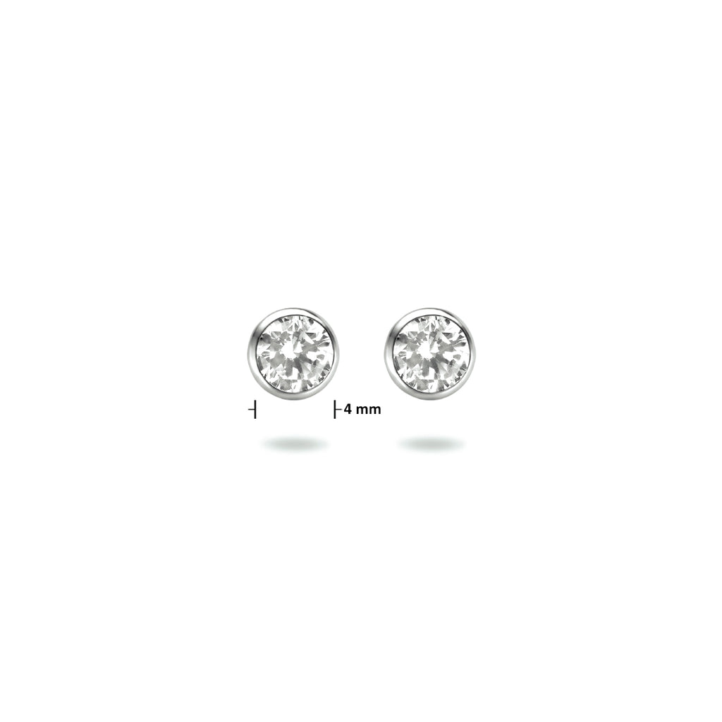 Oorstekers - zilver zirkonia