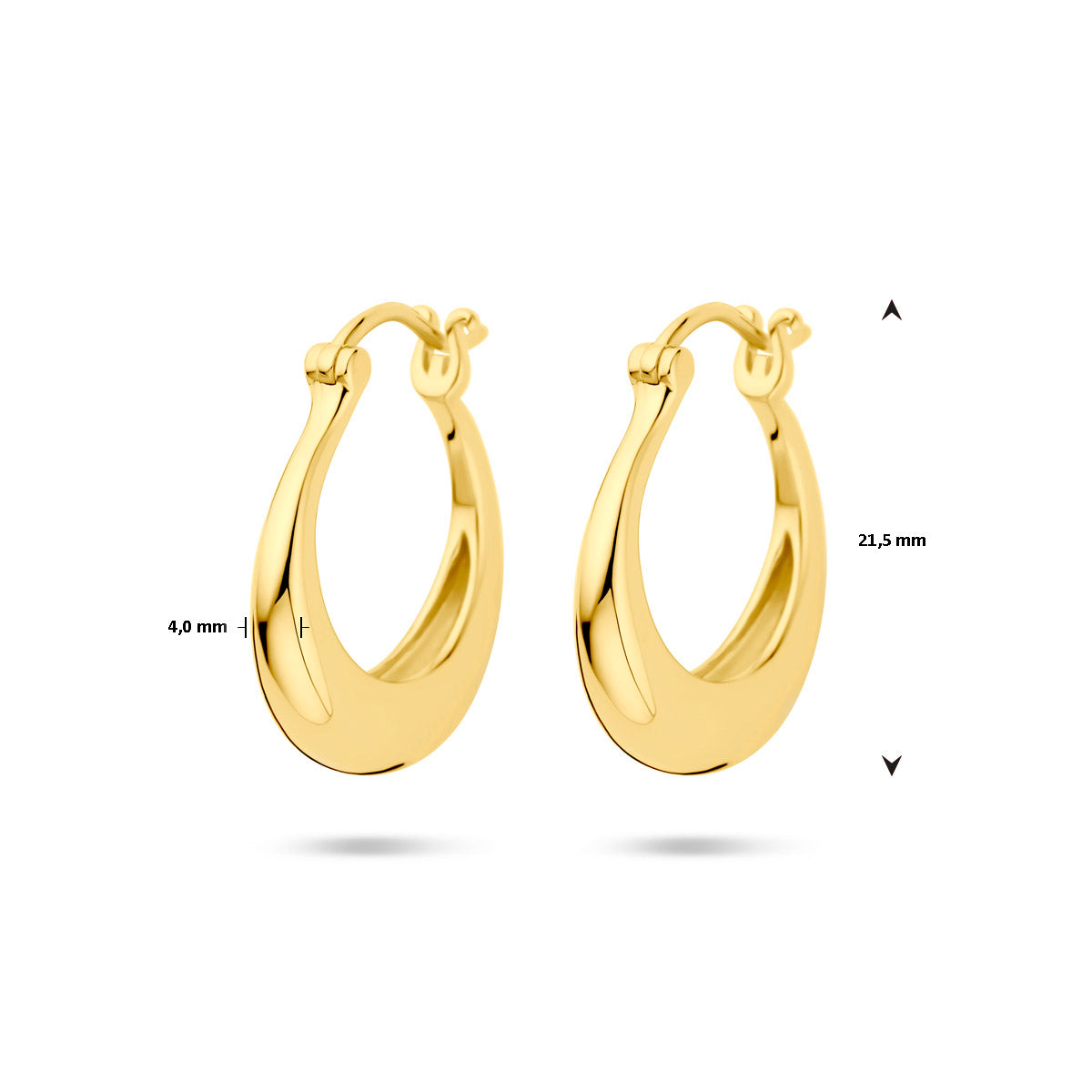 Oorringen ronde buis 21.5 mm 1 micron