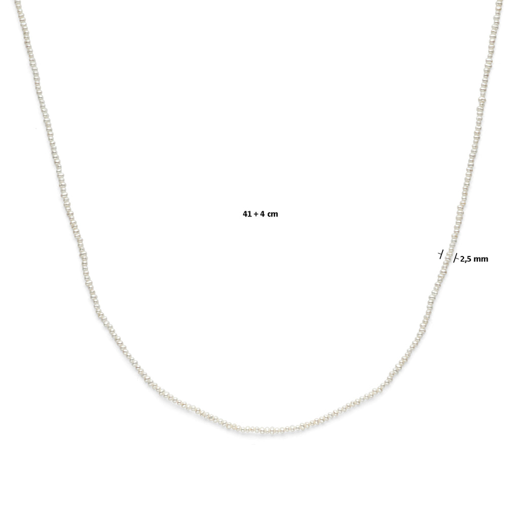Collier parels 41 - 45 cm 3 micron