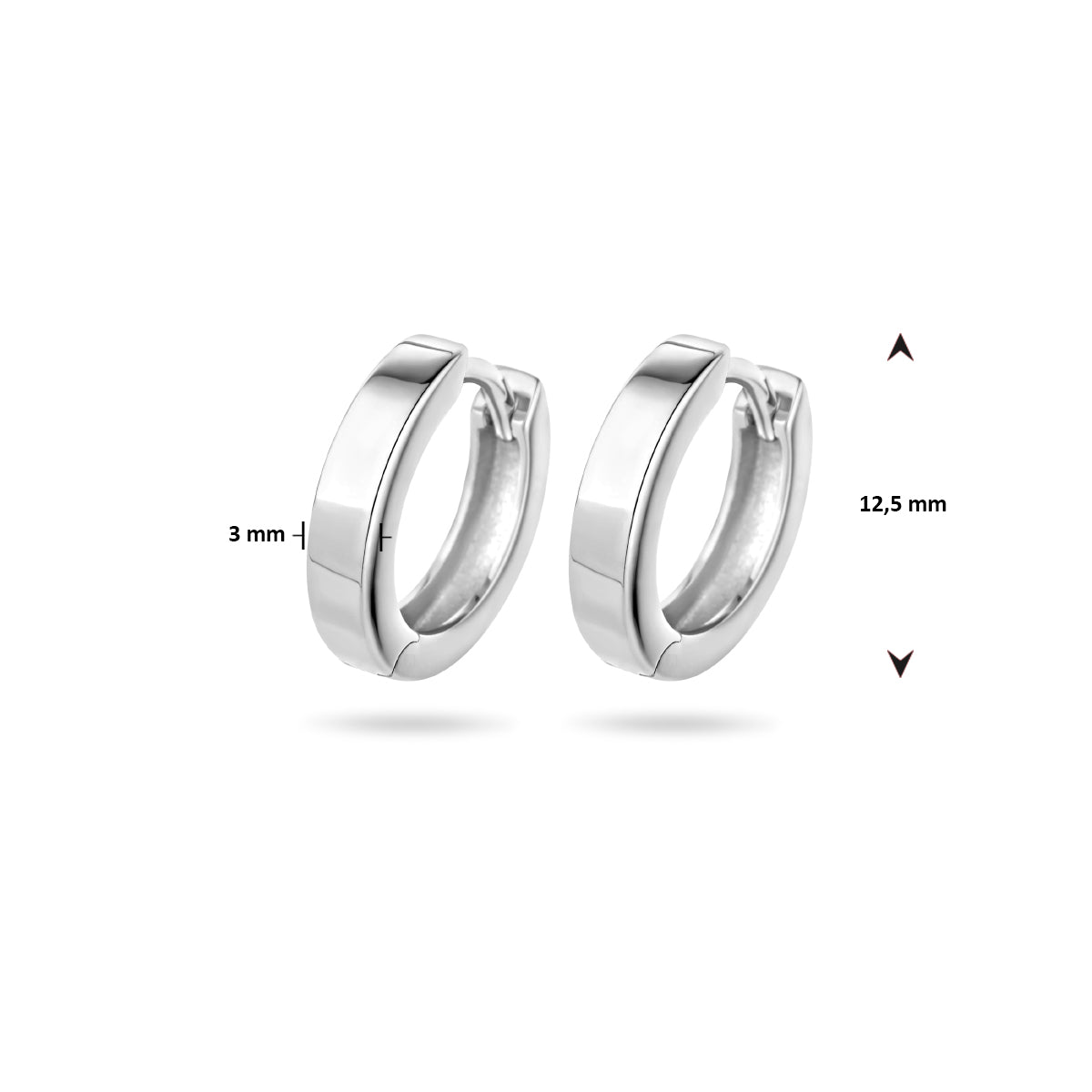 Klapoorringen 3 mm vlak
